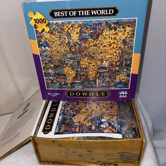Eric Dowdle Jigsaw Puzzle BEST OF THE WORLD 1000 Pieces Made In USA NIB Storage - Picture 5 of 5